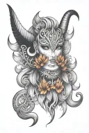 those mascara tattoo design idea