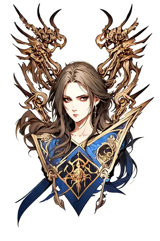 karlach baldur's gate 3 tattoo design idea