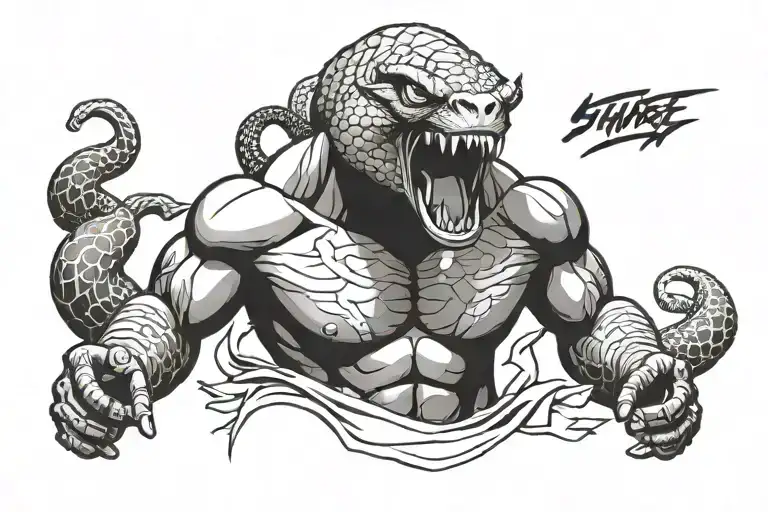 Yuri snake wrestler tattoo on the chest can be located tattoo design idea