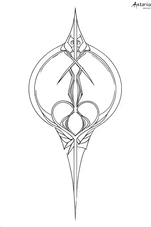 Astarion Baldur's gate 3 tattoo design idea