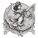 flamenco dancer tattoo design idea