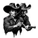 Cowboy Duel tattoo design idea