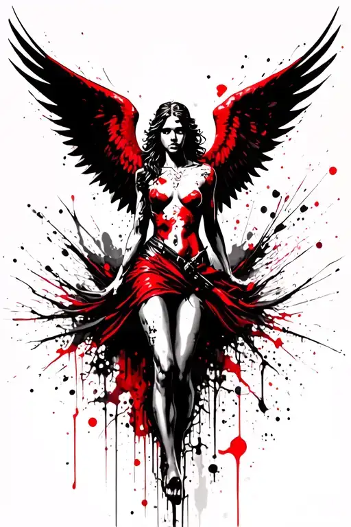 Protector Angel tattoo design idea