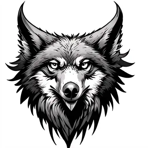Eagle And Wolf tattoo design idea