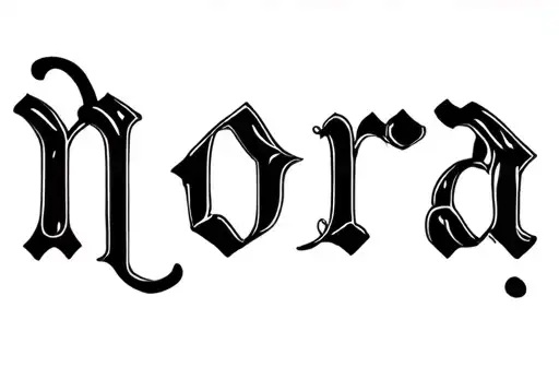 "Nora" tattoo design idea