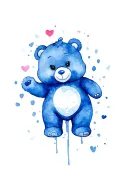 abortion, care bear tattoo design idea