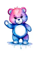 abortion, care bear tattoo design idea