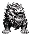 Foo Dog tattoo design idea
