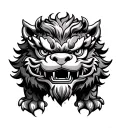 Foo Dog tattoo design idea