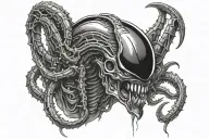xenomorph tattoo design idea