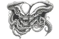 xenomorph tattoo design idea