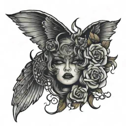 even the darkest nights turn into days tattoo design idea