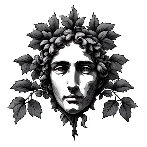 Greek Vines tattoo design idea
