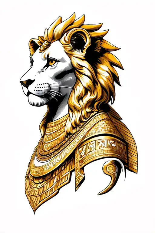 A spinx lions body Beautiful womans face for a leo/virgo cusp man like the sphinx at Giza tattoo design idea