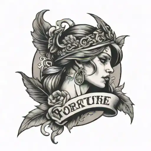 Fortune helps the brave. tattoo design idea