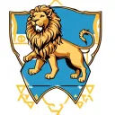 Lion of Judah Roman influenced Crest shield with virtues tattoo design idea