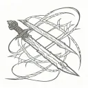 Vinland Saga Daggers Crossed tattoo design idea
