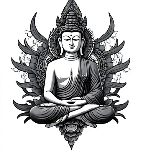 khmer buddha tattoo tattoo design idea