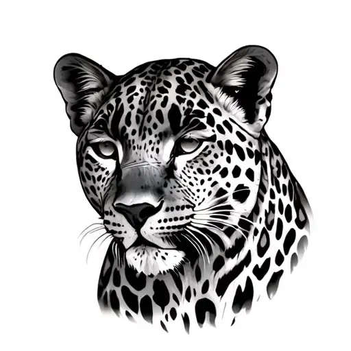 Leopard Print tattoo design idea