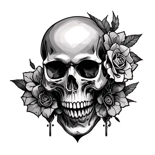 matching gothic skull tattoo design inspired tattoo design idea