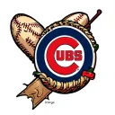 Chicago Bean with Chicago Cubs logo tattoo design idea