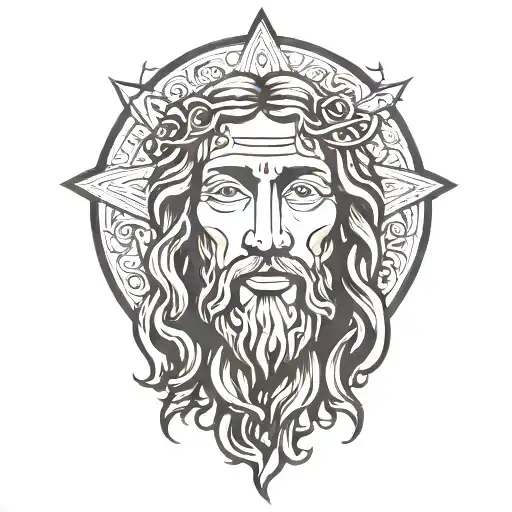 Jesus Christ tattoo design idea