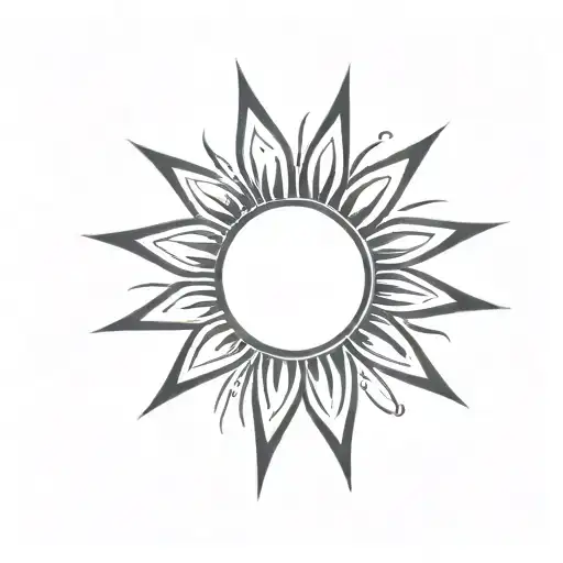 soleil tattoo design idea