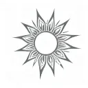 soleil tattoo design idea