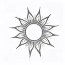soleil tattoo design idea