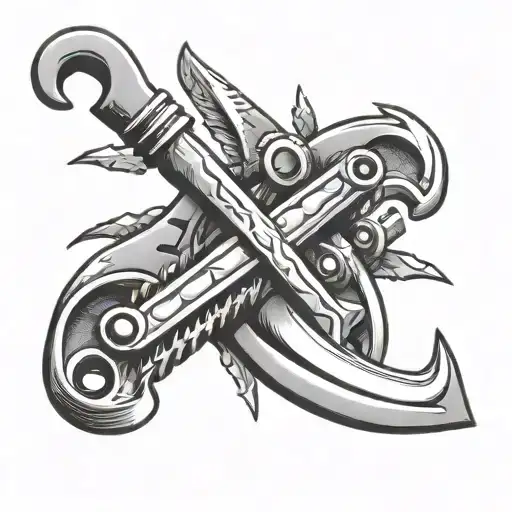 spud wrench tattoo design idea