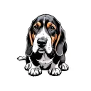 Basset Hound tattoo design idea