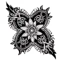 mandala, celtic, greek tattoo design idea