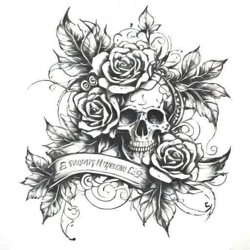 Everything Happens A Reason tattoo design idea