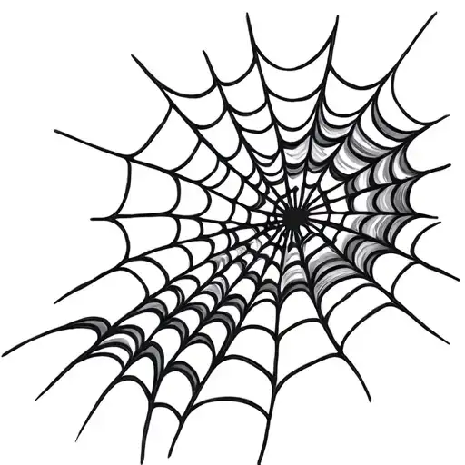 Coverup Spider Webs tattoo design idea