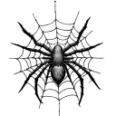 Coverup Spider Webs tattoo design idea