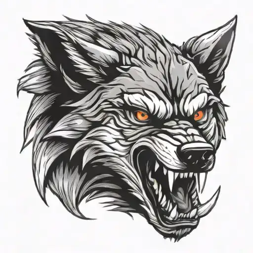 angry wolf claws mark you've got tattoo design idea