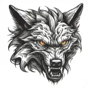 angry wolf claws mark you've got tattoo design idea