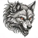 angry wolf claws mark you've got tattoo design idea