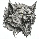 angry wolf claws mark you've got tattoo design idea