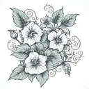 ivy vines tattoo design idea