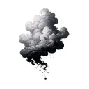 Filler Clouds and Smoke tattoo design idea