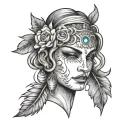 content tattoo design idea