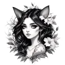 Cataleya tattoo design idea