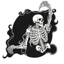 SKELETON SHAKA tattoo design idea
