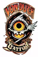 von Dutch flying eye tattoo design idea