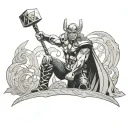 Thor tattoo design idea