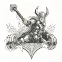 Thor tattoo design idea