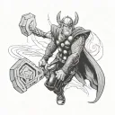 Thor tattoo design idea