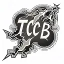 fine line lightning bolt with the word tcb going around the top part tattoo design idea
