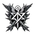 a symbol which shows trust and courage and holds a dark secret  tattoo design idea